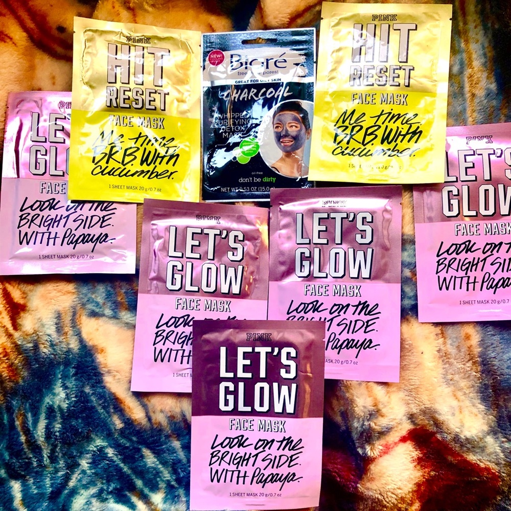 PINK facial masks